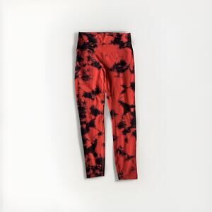 Lululemon Align Leggings Size 6 Red Black Tie Dye High Rise Yoga Pants